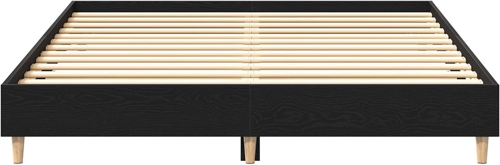 Lovos rėmas Juodas ąžuolas 203 x 153 x 25 cm Apdirbta mediena