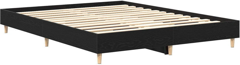 Lovos rėmas Juodas ąžuolas 203 x 153 x 25 cm Apdirbta mediena