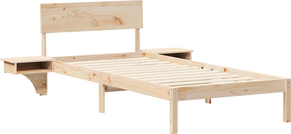 Lova Lovos rėmas Ruda 100 x 200 cm Kietos pušies mediena