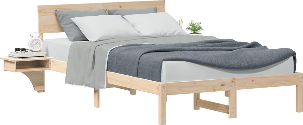 Lovos rėmas Ruda 140 x 190 cm Kietos pušies mediena