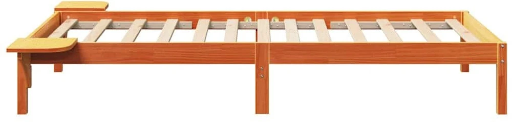 Lova Lovos rėmas Vaško ruda 75 x 190 cm Kietos pušies mediena