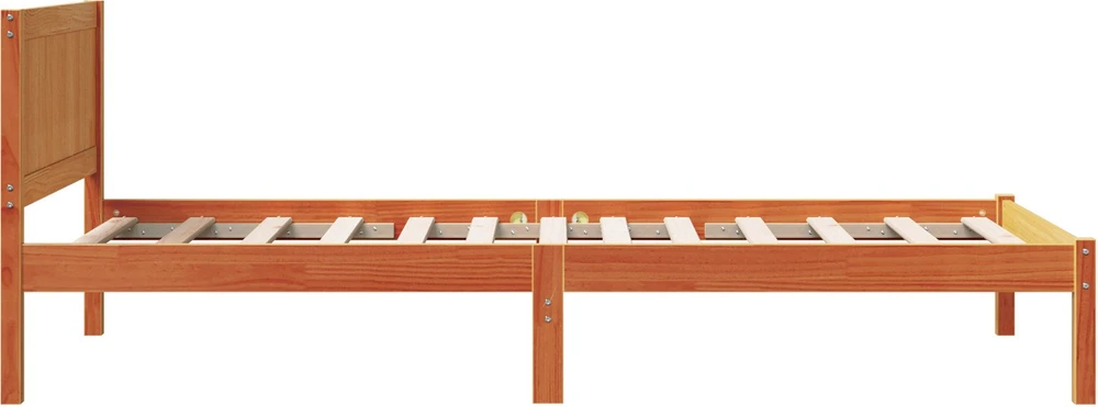 Lova Lovos rėmas Ruda 90 x 190 cm Pušies medienos masyvas