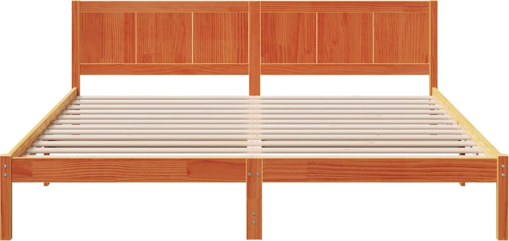 Lovos rėmas Ruda 200 x 200 cm Pušies medienos masyvas