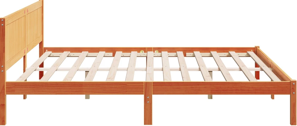 Lovos rėmas Ruda 200 x 200 cm Pušies medienos masyvas