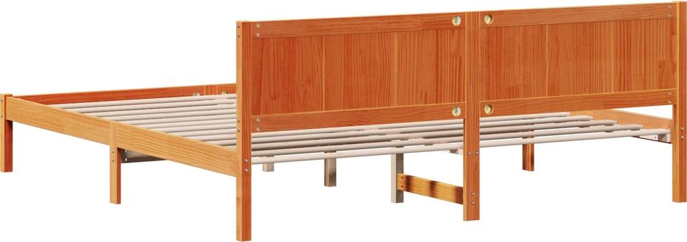 Lovos rėmas Ruda 200 x 200 cm Pušies medienos masyvas