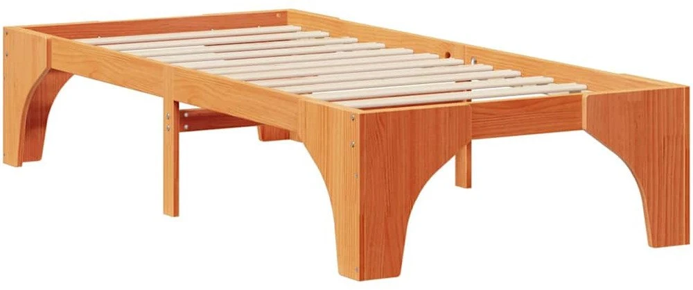 Lova Lovos rėmas Ruda 100 x 200 cm Kietos pušies mediena