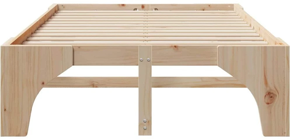Lovos rėmas Ruda 140 x 190 cm Kietos pušies mediena