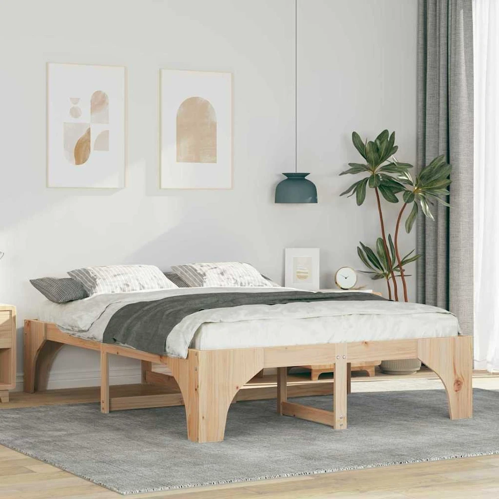 Lovos rėmas Ruda 150 x 200 cm Kietos pušies mediena