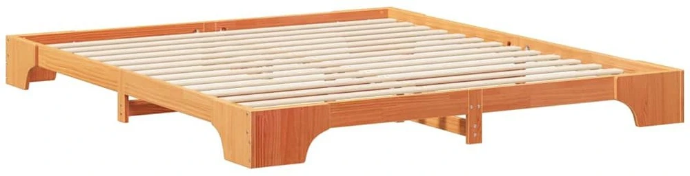Lova Lovos rėmas Ruda 180 x 220 cm Kietos pušies mediena