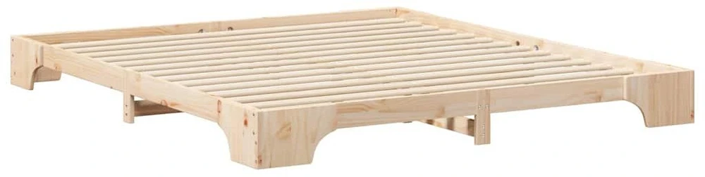 Lova Lovos rėmas Ruda 200 x 210 cm Kietos pušies mediena