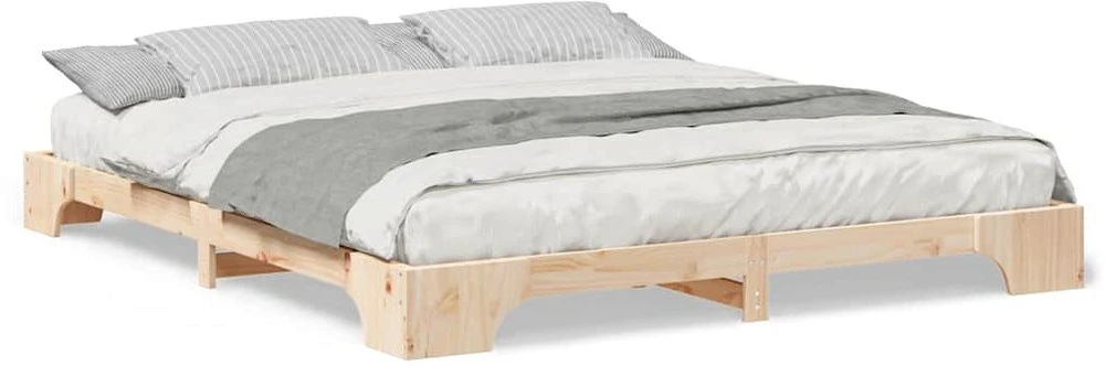 Lova Lovos rėmas Ruda 200 x 210 cm Kietos pušies mediena
