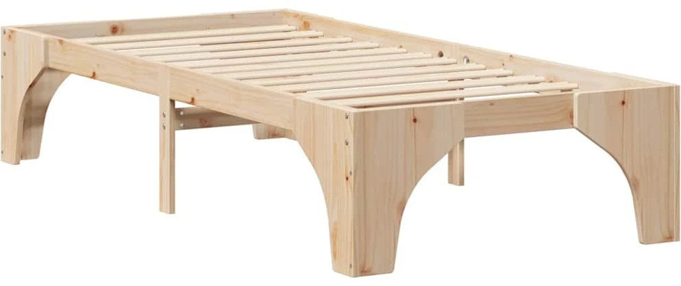 Lova Lovos rėmas Ruda 75 x 190 cm Kietos pušies mediena