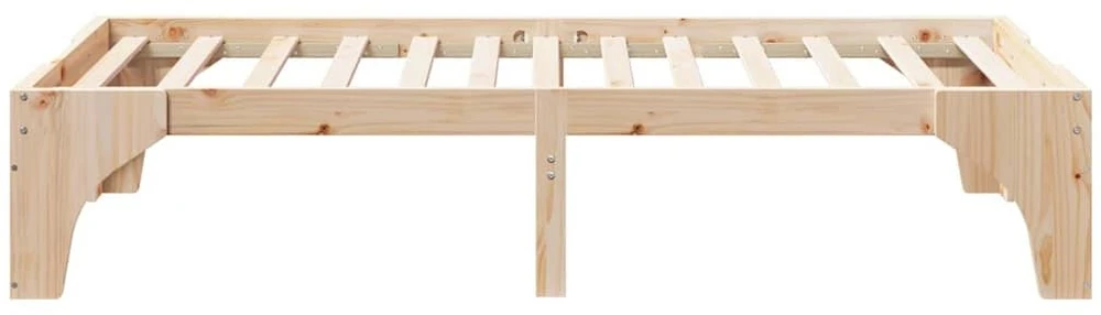 Lova Lovos rėmas Ruda 75 x 190 cm Kietos pušies mediena