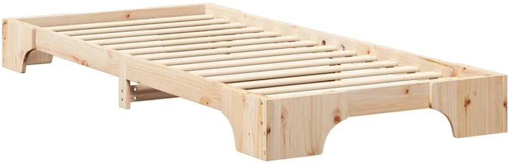 Lova Lovos rėmas Ruda 100 x 210 cm Kietos pušies mediena
