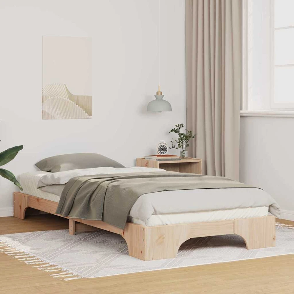 Lova Lovos rėmas Ruda 100 x 210 cm Kietos pušies mediena