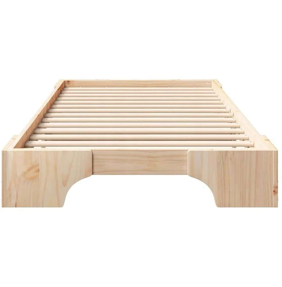 Lova Lovos rėmas Ruda 80 x 220 cm Kietos pušies mediena