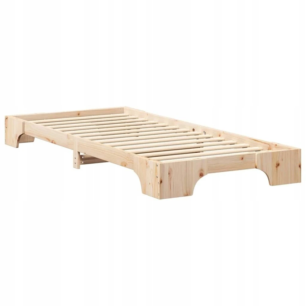Lova Lovos rėmas Ruda 80 x 220 cm Kietos pušies mediena