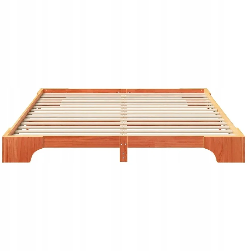 Lova Lovos rėmas Ruda 200 x 220 cm Kietos pušies mediena