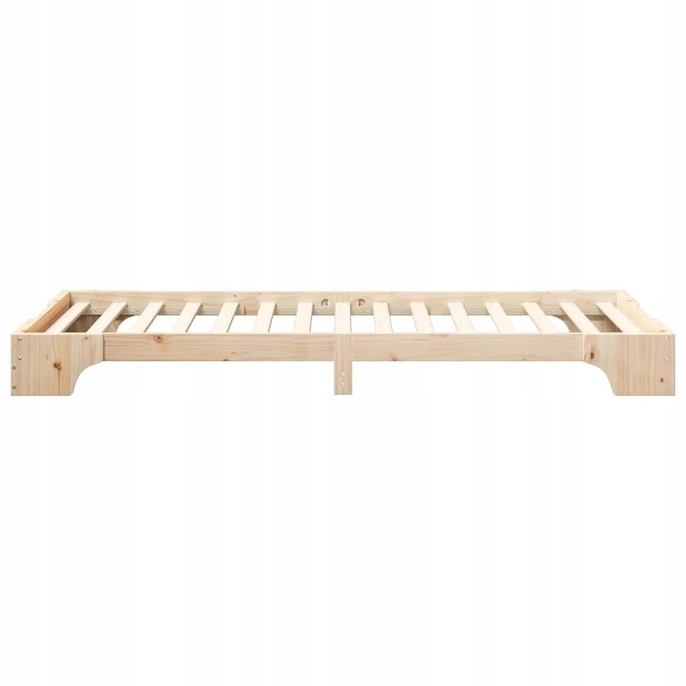 Lova Lovos rėmas Ruda 80 x 220 cm Kietos pušies mediena