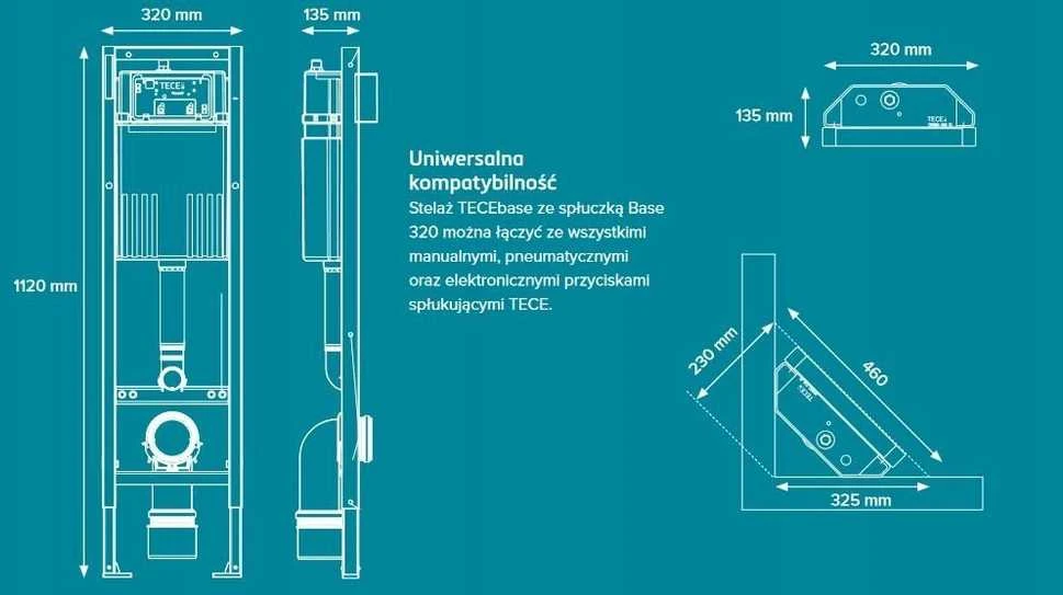 Potinkinis WC rėmas TECEbase 9400440