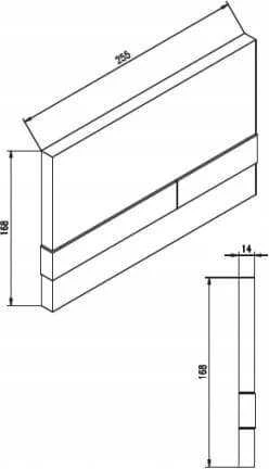 Werit P Potinkinis WC komplektas WERIT + Sapho Paco RIMLESS 174-91100900-00+PZ1012R
