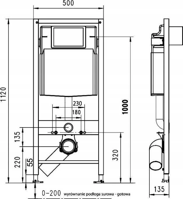 Werit P Potinkinis WC komplektas WERIT + Sapho Paco RIMLESS 174-91100900-00+PZ1012R