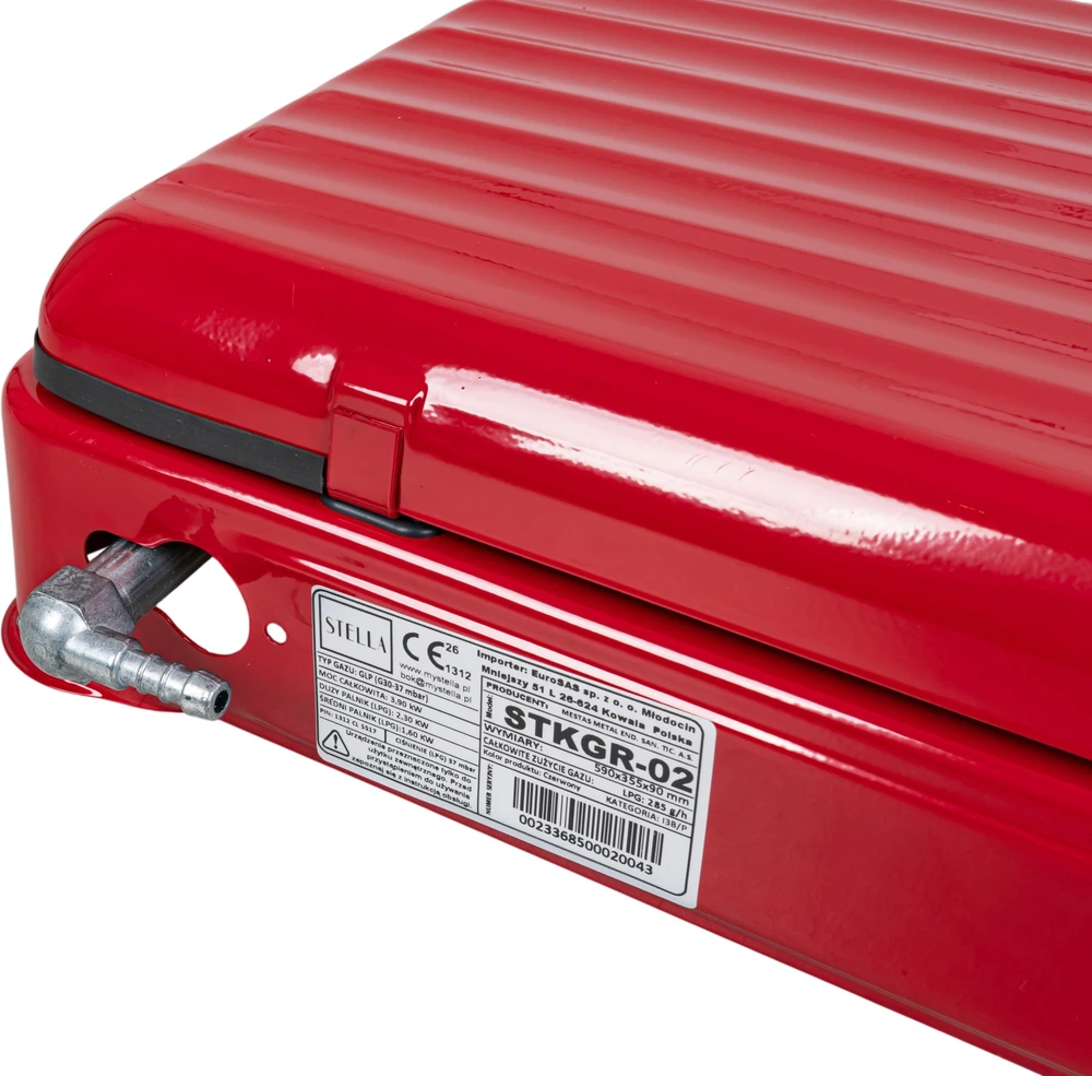 Stella 2 degiklių dujinė viryklė Stella STKGR-02 raudona