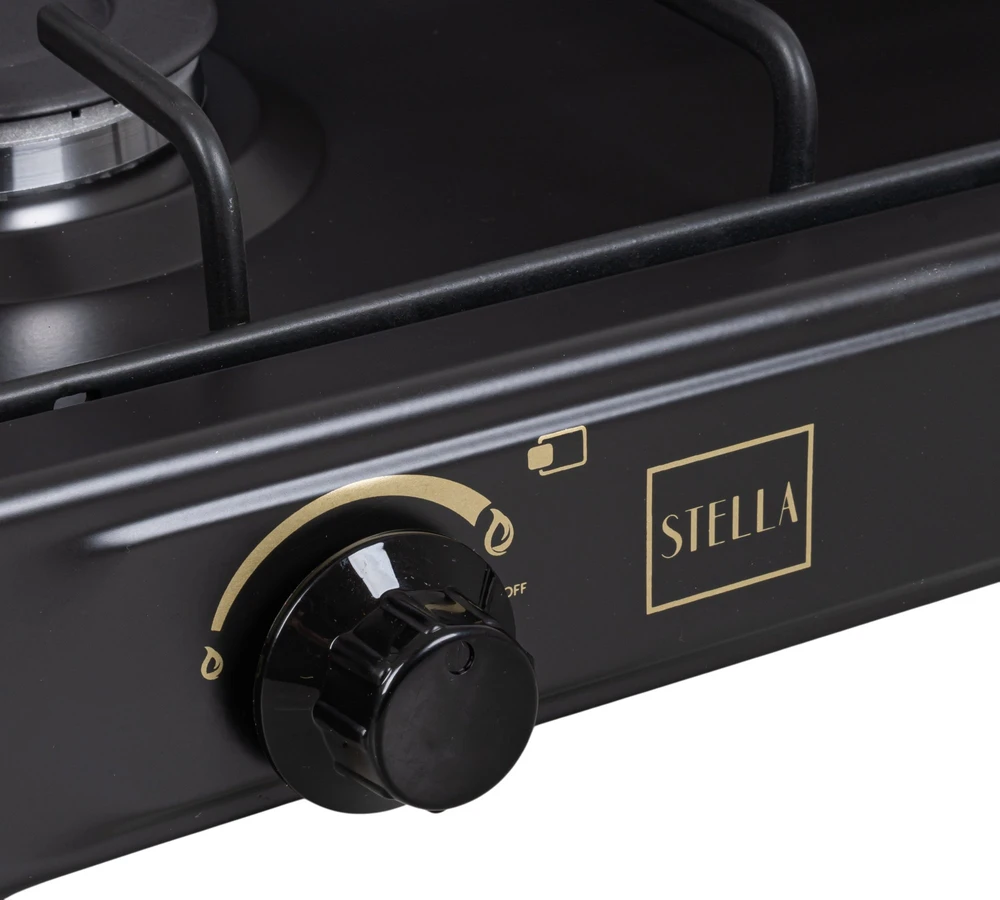 Stella 2 degiklių dujinė viryklė Stella STKGA-02 antracito spalvos