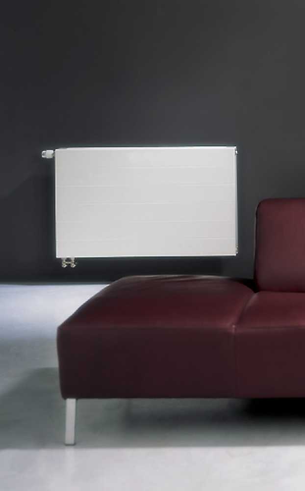 Stelrad 22 tipo planaro stiliaus radiatorius 600x800mm 1281 W kairėje