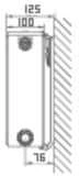 Stelrad Bottom tiekimo šildytuvai NOVELLO 22 su įmontuotu termostatiniu vožtuvu 900x1400 - GR-ST-N-22140