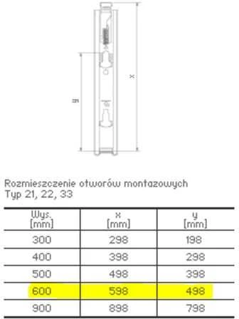 Stelrad COMPACT radiatorius 22 600x1200mm 2867W - St- C- 33120