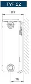 Stelrad COMPACT radiatorius 22 600x1200mm 2867W - St- C- 33120