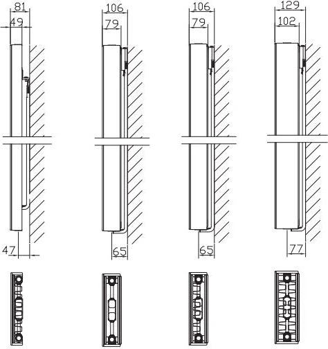 Stelrad Šildytuvas Vertex Plan Typ 11 1600 x 300mm 475W