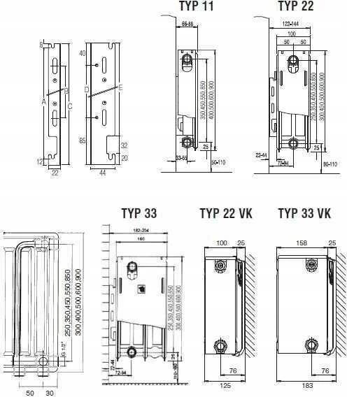 Stelrad HEATER THERMO TEKNIK K33/500X1600 / 2630W