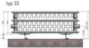 Stelrad Panel radiatorius Termolux Classic K33 600 x 800mm 1523W