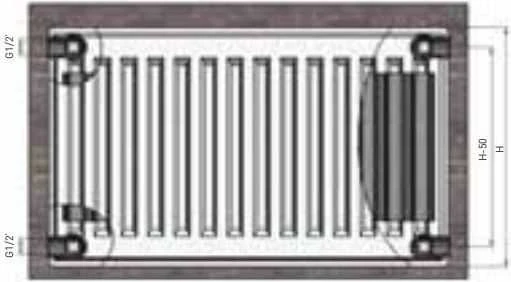 Stelrad Panel radiatorius Termolux Classic K33 600 x 800mm 1523W