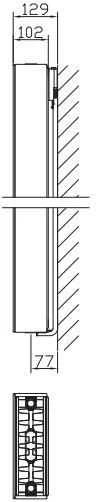 Stelrad Vertex Plan 22 tipo skydinis radiatorius 160 x 50 cm (GR-ST-VP-22050)