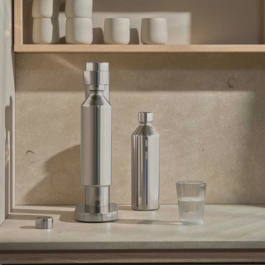 Stelton STELTON Brus Butelnik do napojów gazowanych 1.2 l steel