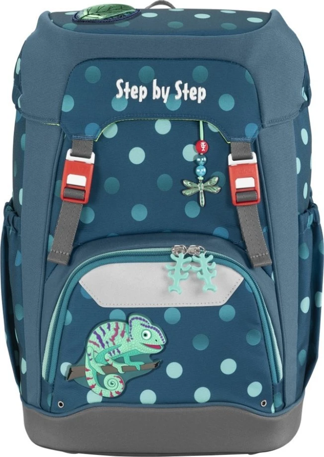 Hama Step by Step mokyklinė kuprinė "TROPICAL CHAMELEON"