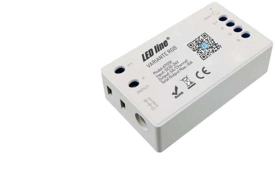 LED valdiklis, 12-24V, 3x5A, RGB, Wi-Fi TUYA VARIANTE +RF, LED LINE