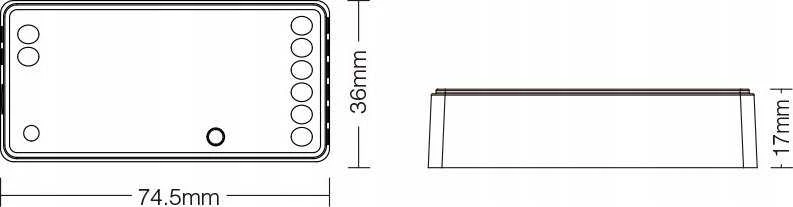 APŠVIETIMO VALDIKLIS LED FUT037Z+ ZigBee, 2.4 GHz 12&nbsp;... 24&nbsp;V DC MiBOXER / Mi-Light