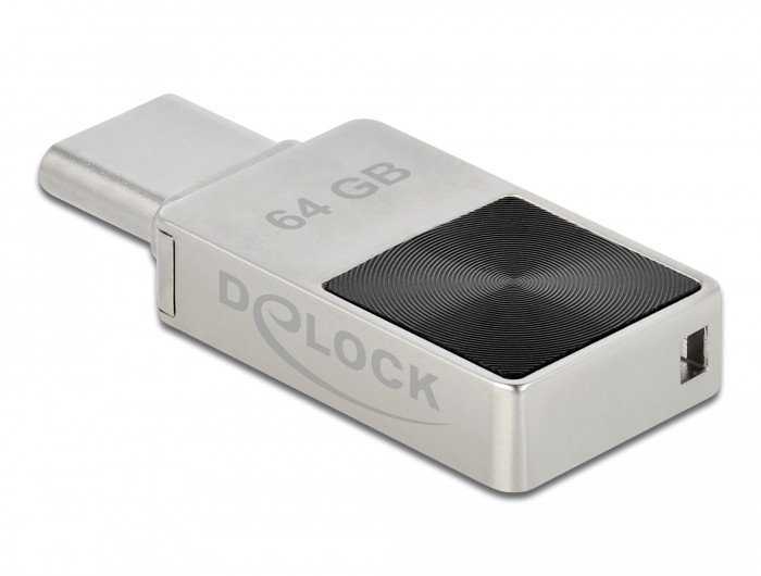 STICK DELOCK Mini USB 5Gbps USB-C Speicherstick 64GB Metallgehuse