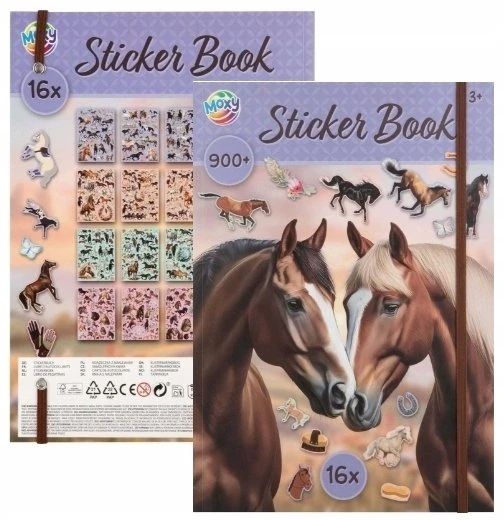 Sticker Boo Ccg Mz Import CCG knygelė su lipdukais, arkliukais, 900 vnt. 190001 70596