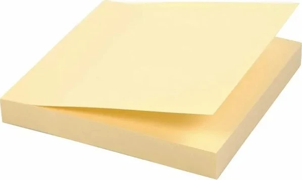 Stickn Notes Q-line Stick'N gul 76x76mm 100 ašmenų 12stk / pak