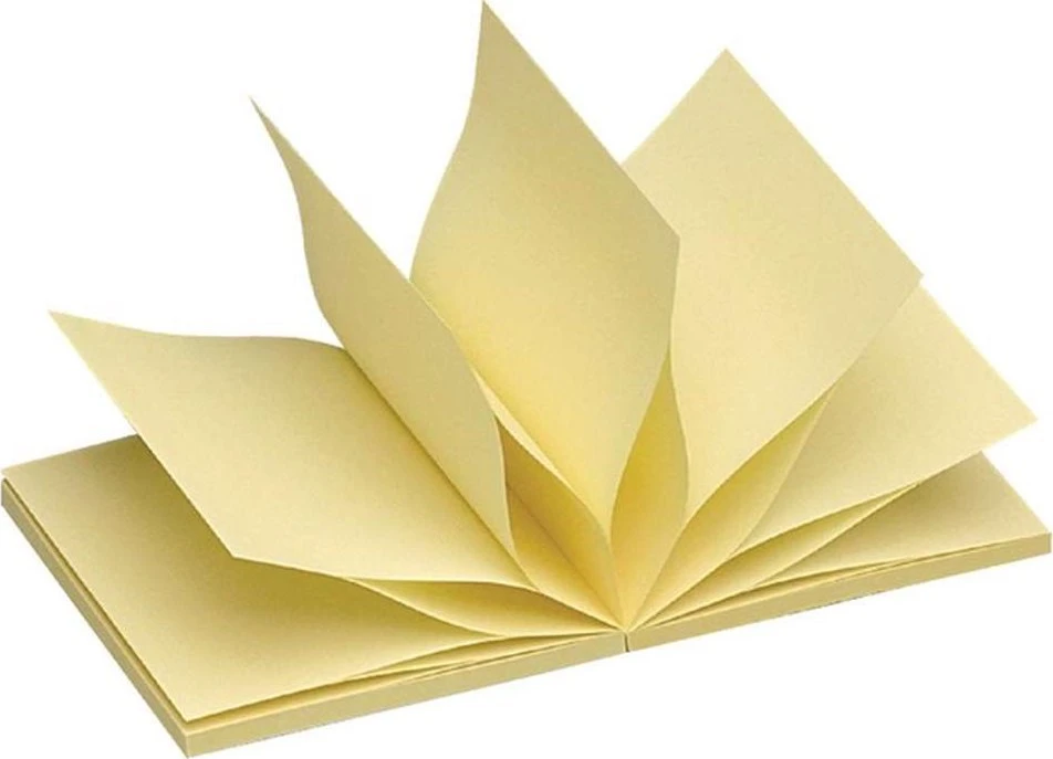 Z-notes Q-line Stick'N geltonos spalvos 76x76mm 100 lapelių 12 vnt./pak.