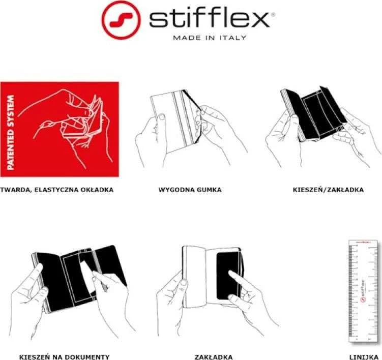 Stifflex Notepad STIFFLEX, 13x21cm, 192 puslapiai, Calaca – Indigo