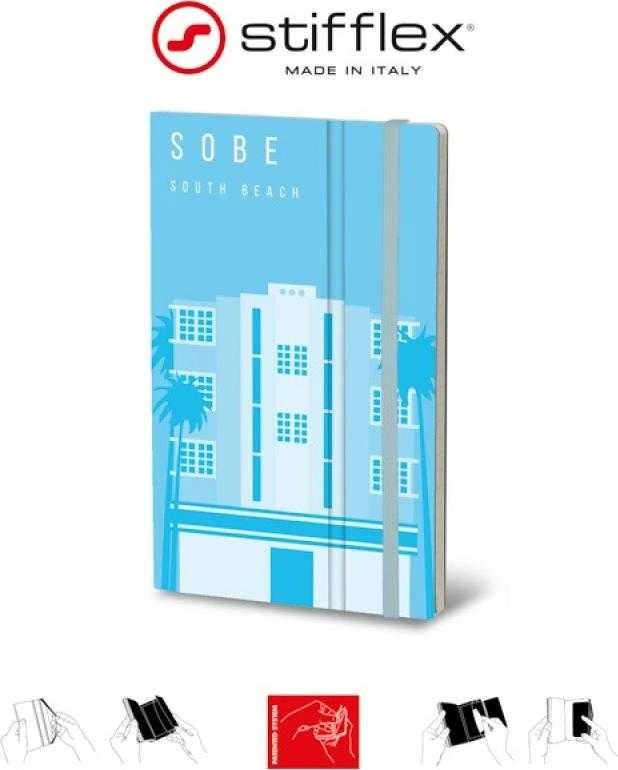 Stifflex Notepad STIFFLEX, 13x21cm, 192 puslapiai, South Beach