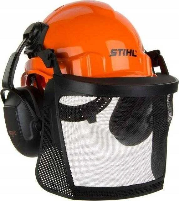 Stihl apsauginis šalmas su akių tinkleliu ir ausinėmis