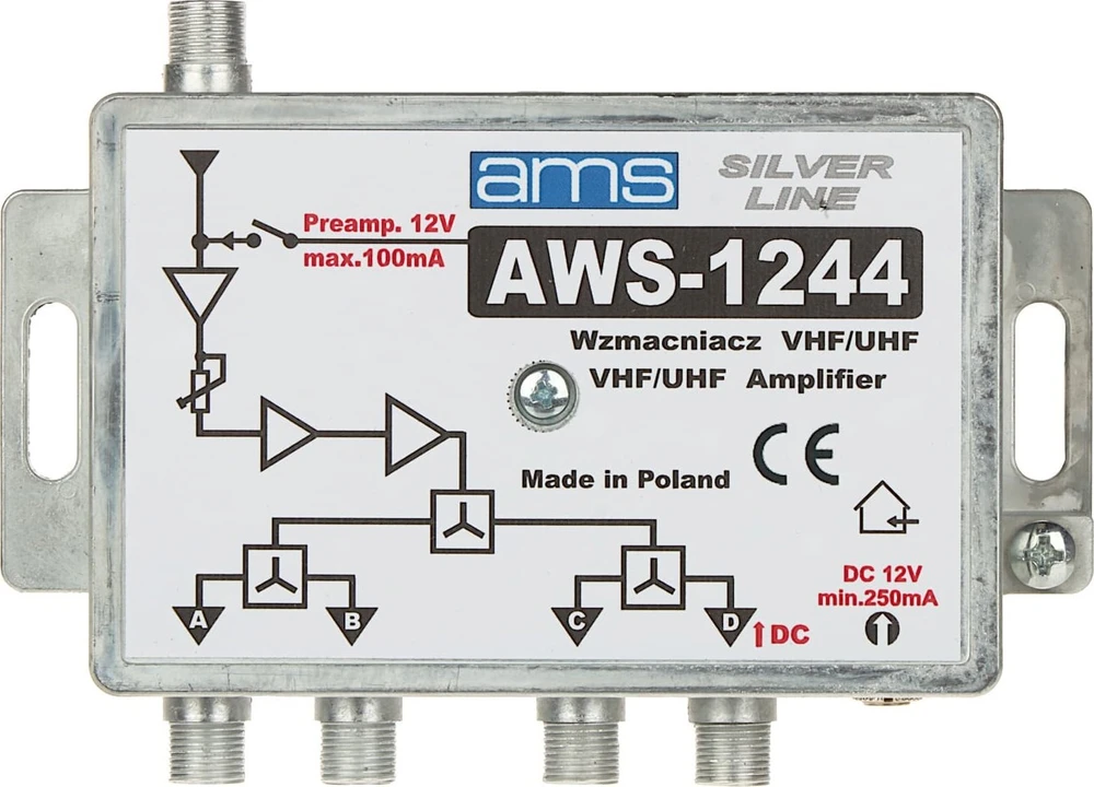 Carruzzo Antenna Amplifier AWS-1244 AMS