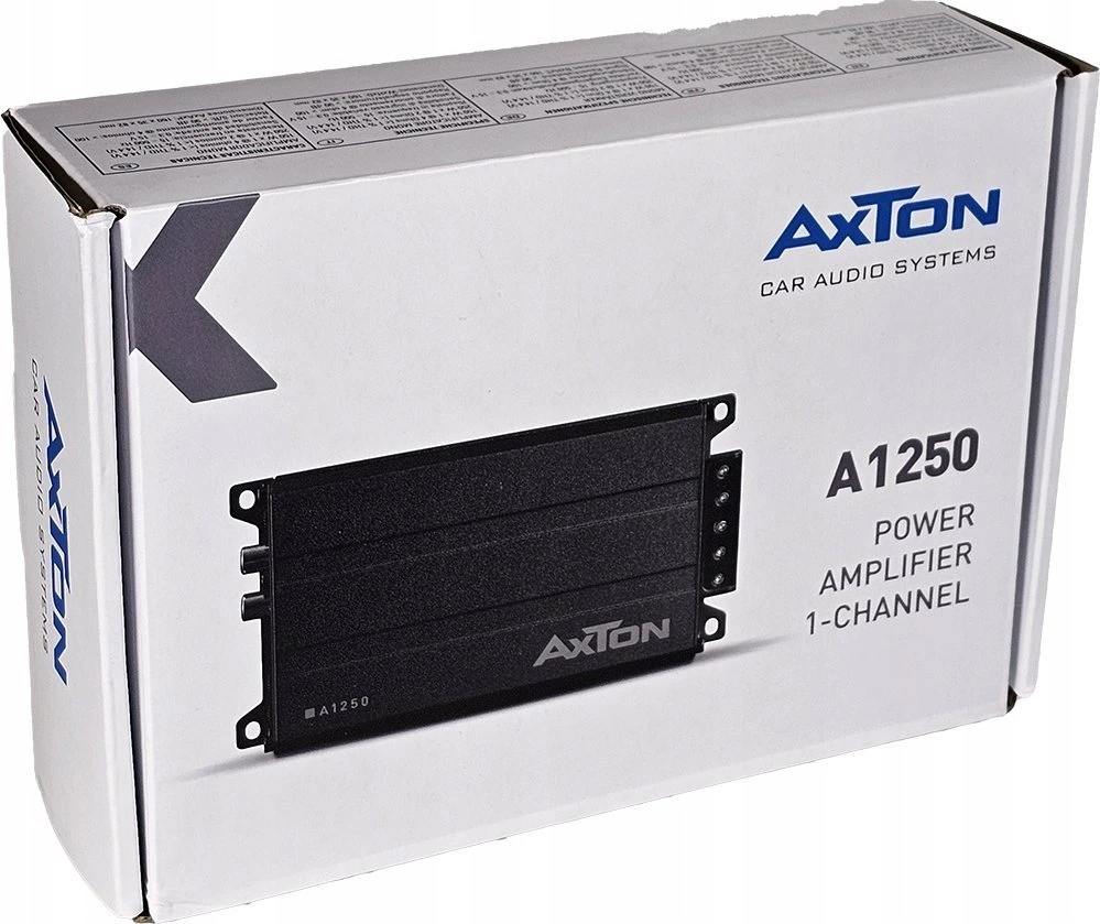 AXTON, A1250 1-kanalo automobilinis garso stiprintuvas, 1x150W